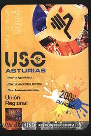 Colecionismo Calend&aacute;rios: calendario tema sindicatos o pol&iacute;ticos - USO 2006