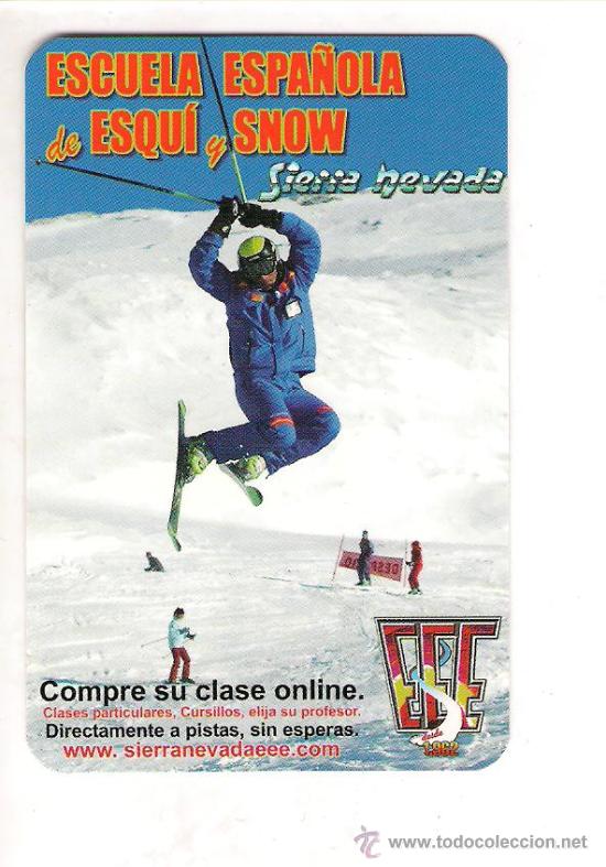 Coleccionismo calendarios: 1 CALENDARIO DE   ** ESCUELA ESPA&Ntilde;OLA DE ESQU&Iacute; Y SNOW ** A&Ntilde;O 2009 SIERRA NEVADA