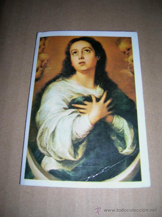 Coleccionismo calendarios: Bonito calendario con imagen de la Pur&iacute;sima, del a&ntilde;o 1989. Administraci&oacute;n loter&iacute;a n&ordm; 1, La Pur&iacute;sima.