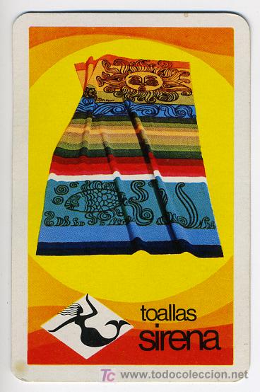 Collectables Calendars: CALENDARIO FOURNIER ,  TOALLAS SIRENA  , 1971  , CAL2699