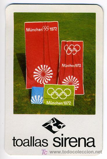Collectables Calendars: CALENDARIO FOURNIER ,  TOALLAS SIRENA  , 1972  , CAL2700