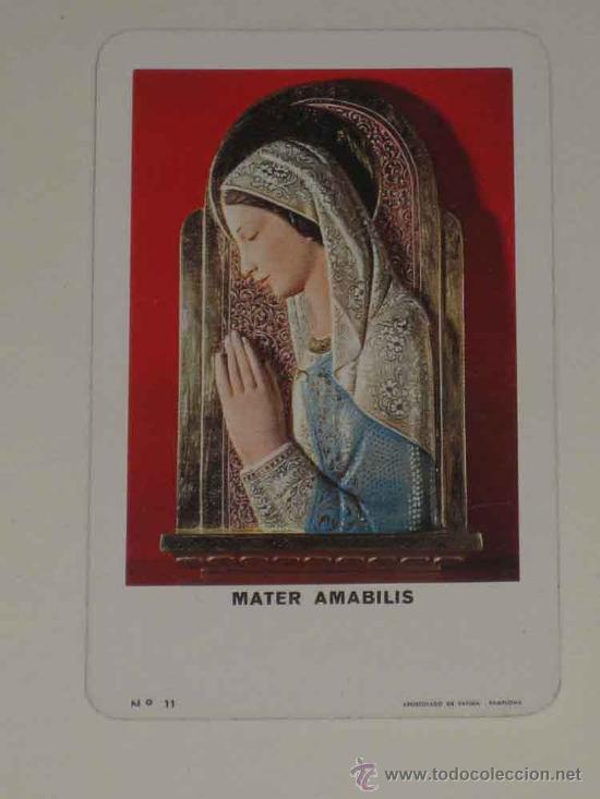 Colecionismo Calend&aacute;rios: CALENDARIO DE FOURNIER DE MATER AMABILIS - A&ntilde;o 1964.