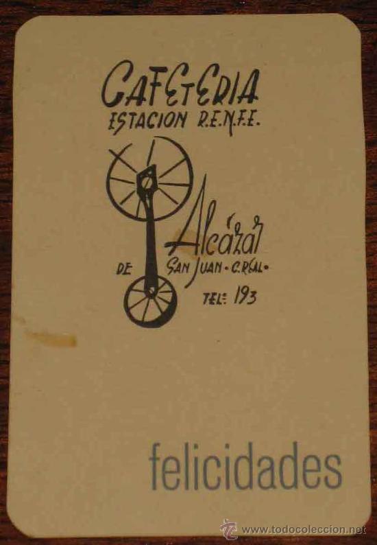 Collectionnisme Calendriers: CALENDARIO  1964 CON PUBLICIDAD DE AFETERIA ESTACION RENFE DE ALCAZAR DE SAN JUAN (CIUDAD REAL)