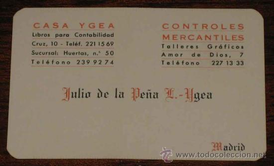 Collectables Calendars: CALENDARIO  1965 CON PUBLICIDAD DE CASA YGEA