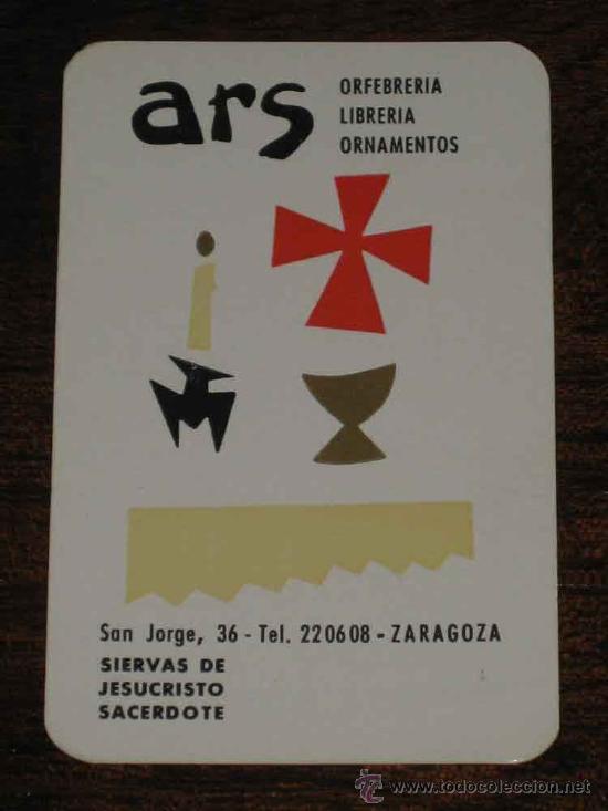 Collezionismo Calendari: CALENDARIO  1965 CON PUBLICIDAD DE ARS ORFEBRERIA LIBRERIA ORNAMENTOS