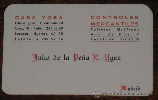 Collectionnisme Calendriers: CALENDARIO 1969 - PUBLICIDAD CASA YGEA DE MADRID