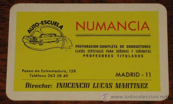 Coleccionismo calendarios: CALENDARIO 1967 - PUBLICIDAD DE AUTO ESCUELA NUMANCIA