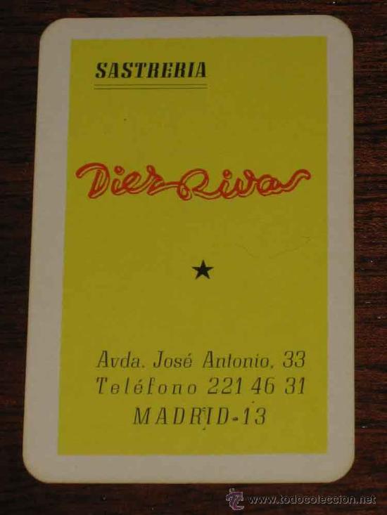 Collectionnisme Calendriers: CALENDARIO 1967 - PUBLICIDAD DE SASTRERIA DIEZ RIVAS DE MADRID