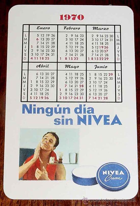 Collezionismo Calendari: CALENDARIO FOURNIER CON PUBLICIDAD DE NIVEA 1970 -