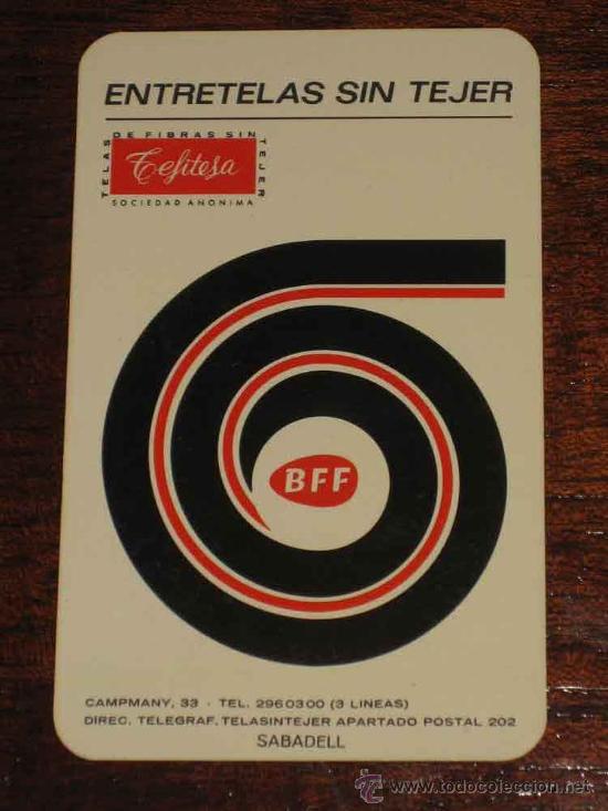 Collezionismo Calendari: ANTIGUO CALENDARIO 1968 - CON PUBLICIDAD DE TEFITESA