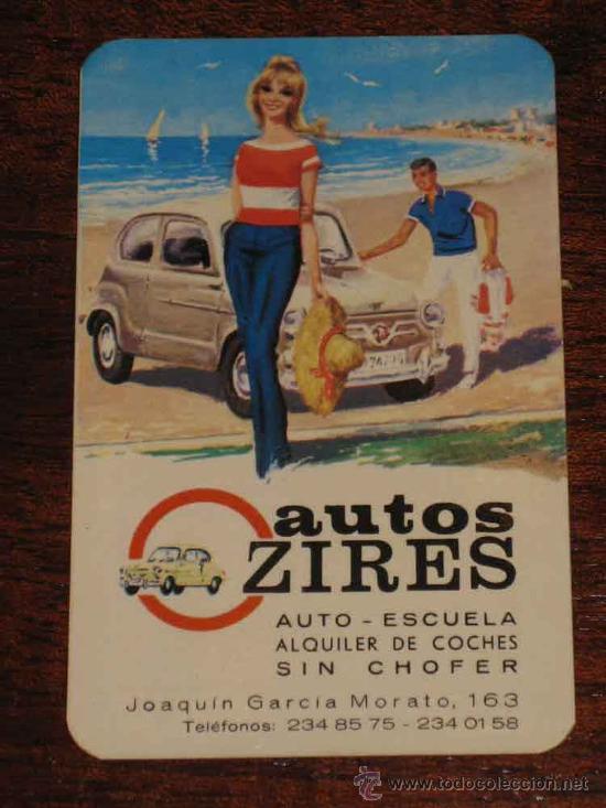 Collezionismo Calendari: ANTIGUO CALENDARIO 1968 - CON PUBLICIDAD DE AUTOS ZIRES