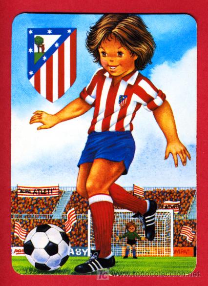 Sammeln von Kalendern: CALENDARIO FUTBOL  ATLETICO MADRID  , 1990    ,CAL2759