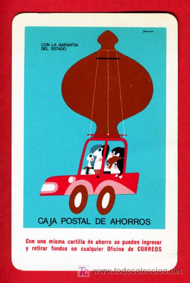 Colecionismo Calend&aacute;rios: CALENDARIO FOURNIER , CAJA POSTAL DE AHORROS  , 1976   ,CAL2799