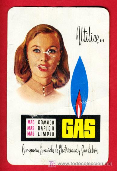 Collectables Calendars: CALENDARIO FOURNIER ,  COMPA&Ntilde;IA DE GAS   ,  1958   ,CAL2918