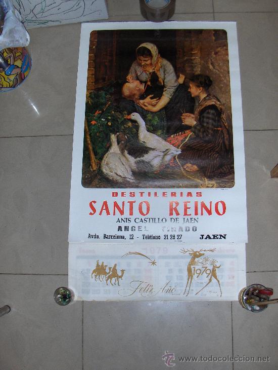 Colecionismo Calend&aacute;rios: ALMANAQUE DE ANIS CASTILLO DE JAEN, DESTILERIAS SANTO REINO. 1979.