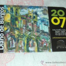 Coleccionismo Calendarios: CALENDARIO DE BOLSILLO TEMA DIARIO DE BURGOS AÑO 2007. Lote 290864788