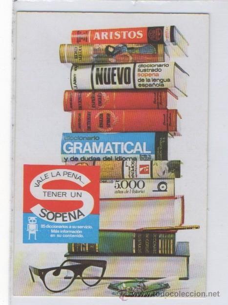 Coleccionismo Calendarios: CALENDARIO DE BOLSILLO EDITORIAL RAMON SOPENA 85 DICCIONARIOS BARCELONA A&Ntilde;O 1969