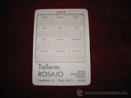 Coleccionismo calendarios: REAL OVIEDO 1974 - Foto 2