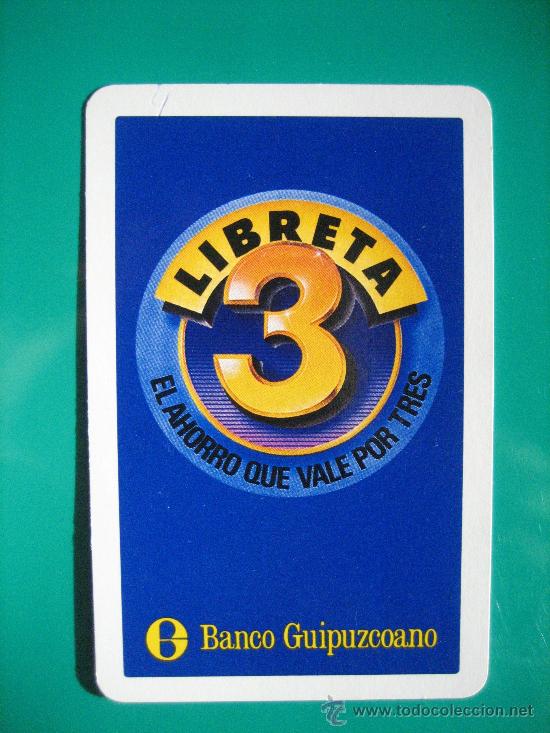 Coleccionismo calendarios: calendario fournier, banco guipuzcoano, de 1988