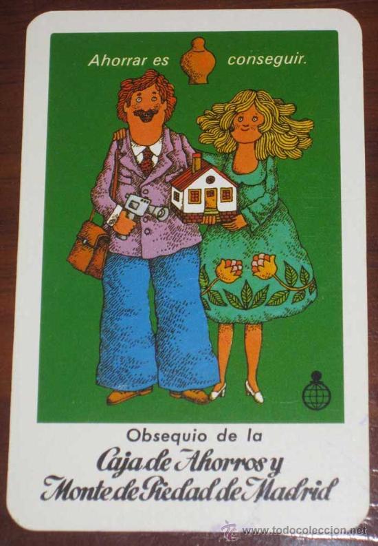 Collectionnisme Calendriers: ANTIGUO CALENDARIO DE BOLSILLO - H. FOURNIER - CON PUBLICIDAD DE CJA DE AHORROS Y MONTE DE PIEDAD DE