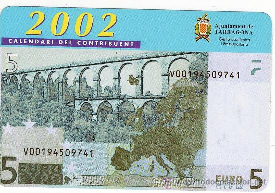 Collectables Calendars: calendario.- ajuntament de tarragona.- calendari del contribuent .- a&ntilde;o 2002 - tgn