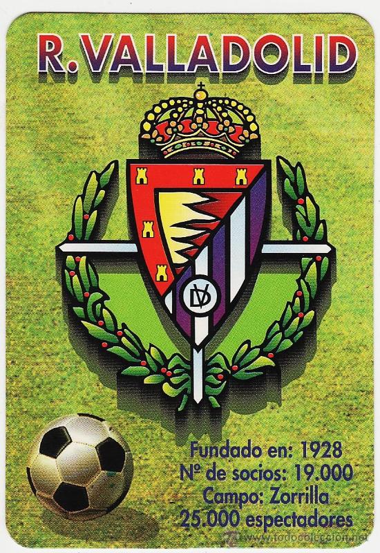 Collectables Calendars: calendario.- futbol.- r valladolid.- a&ntilde;o 1998