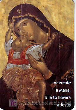 Coleccionismo calendarios: Calendario religioso Virgen Maria con el ni&ntilde;o Jes&uacute;s - Libreria Diocesana - Murcia RLG a&ntilde;o 2010