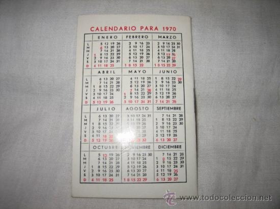 Coleccionismo calendarios: ALMANAQUE 1970       CASA  PRIETO LEON - Foto 2