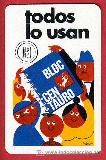 Colecionismo Calend&aacute;rios: CALENDARIO FOURNIER  BLOC CENTAURO , 1971 , CAL3223