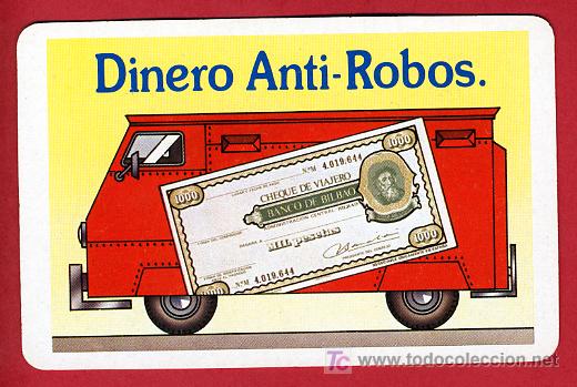 Collectables Calendars: CALENDARIO FOURNIER DINERO ANTI ROBOS  , 1980 , CAL3240