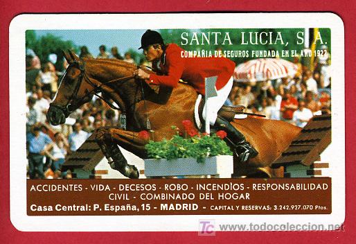 Collectables Calendars: CALENDARIO FOURNIER  SEGUROS SANTA LUCIA , 1982 , CAL3251
