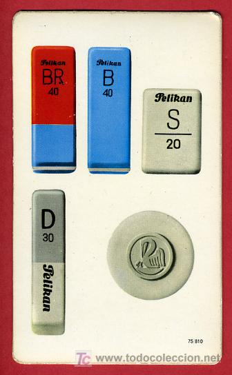 Coleccionismo Calendarios: CALENDARIO PUBLICIDAD PELIKAN GOMAS DE BORRAR  , 1972 , CAL3326
