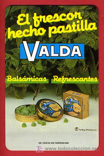 Collectables Calendars: CALENDARIO FOURNIER  PASTILLAS VALDA , 1990 , CAL3400