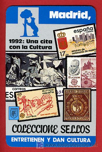 Collectables Calendars: CALENDARIO FOURNIER  COLECCIONES SELLOS , 1990 , CAL3403
