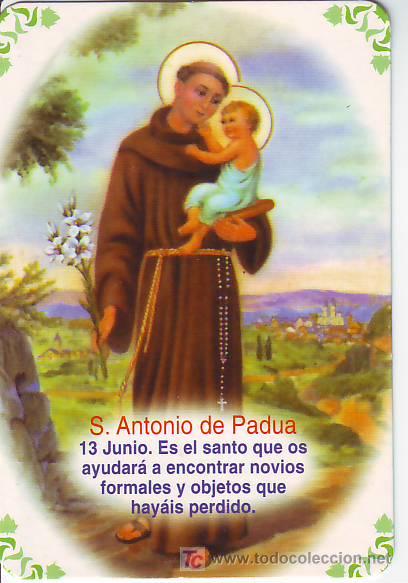 Coleccionismo Calendarios: Calendario religioso San Antonio de Padua RLG a&ntilde;o 2001