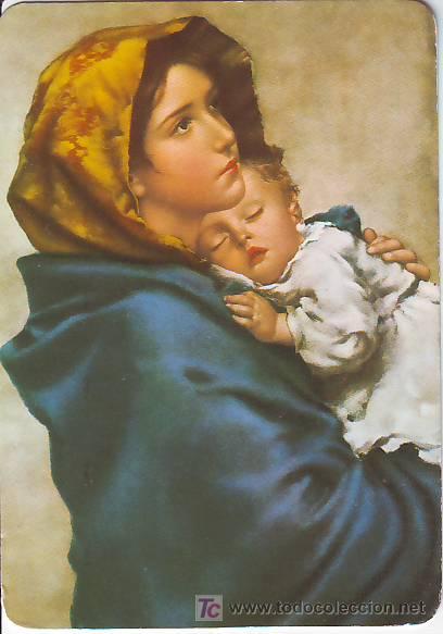 Coleccionismo Calendarios: Calendario religioso Virgen Madonna con el ni&ntilde;o Jes&uacute;s RLG a&ntilde;o 2003