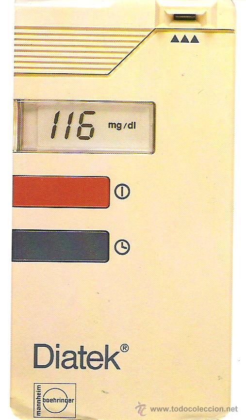 Coleccionismo calendarios: CALENDARIO DE BOLSILLO. A&Ntilde;O 1990. DIATEK. INSTRUMENTAL MEDICO. DIABETES.