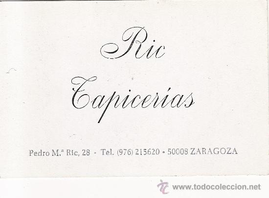 Coleccionismo calendarios: CALENDARIO DE BOLSILLO. A&Ntilde;O 1986. TAPICERIAS RIC. ZARAGOZA