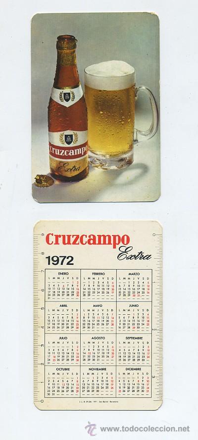 Coleccionismo Calendarios: CALENDARIO DE BOLSILLO-1972-CRUZCAMPO EXTRA (CAL-159)