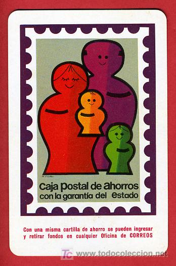 Collectionnisme Calendriers: CALENDARIO FOURNIER , CAJA POSTAL DE AHORROS , 1974 , CAL 3599