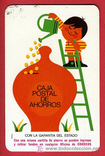 Colecionismo Calend&aacute;rios: CALENDARIO FOURNIER , PUBLICIDAD CAJA POSTAL DE AHORROS , 1972 , CAL 3638