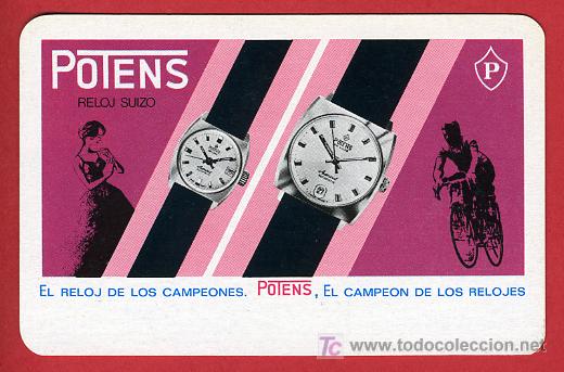 Collectionnisme Calendriers: CALENDARIO FOURNIER , PUBLICIDAD RELOJES POTENS , 1970 , CAL 3677