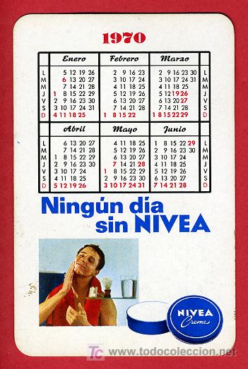 Collectionnisme Calendriers: CALENDARIO FOURNIER , PUBLICIDAD CREMA NIVEA , 1970 , CAL 3741