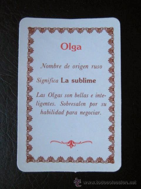 Coleccionismo Calendarios: CALENDARIO DE BOLSILLO 1991. CON DESCRIPCI&Oacute;N DE NOMBRE - OLGA - ENVIO GRATIS&iexcl;&iexcl;&iexcl;