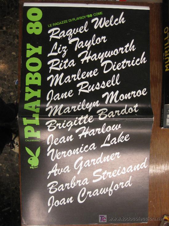 PLAYBOY CALENDARIO 1980.