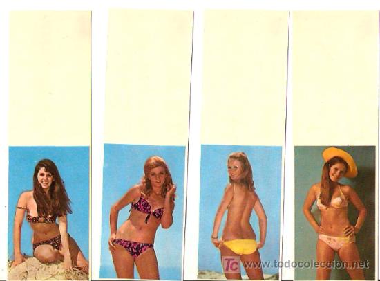 Sammeln von Kalendern: 4 CALENDARIOS BA&Ntilde;ISTAS de 1972- Oscar Color. 3,6 x 12,2 cm. - Van doblados - Vell i Bell