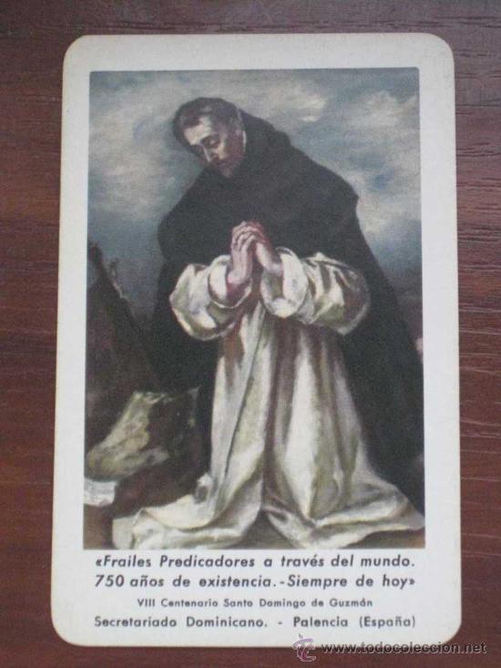 Collezionismo Calendari: ANTIGUO CALENDARIO BOLSILLO FOURNIER 1971 FRAILES PREDICADORES, VIII CENTENARIO, SANTO DOMINGO DE GU