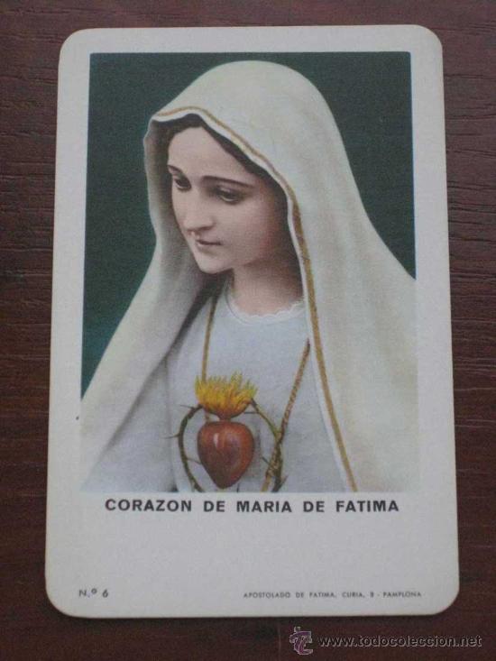 Collezionismo Calendari: ANTIGUO CALENDARIO BOLSILLO FOURNIER CORAZON DE MARIA DE FATIMA 1975 - EXCELENTE ESTADO