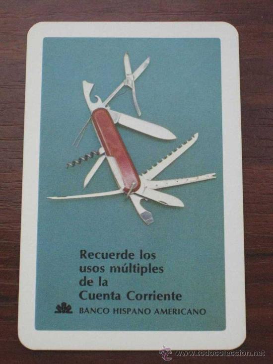 Collectionnisme Calendriers: ANTIGUO CALENDARIO BOLSILLO FOURNIER BANCO HISPANO AMERICANO 1976 - EXCELENTE ESTADO
