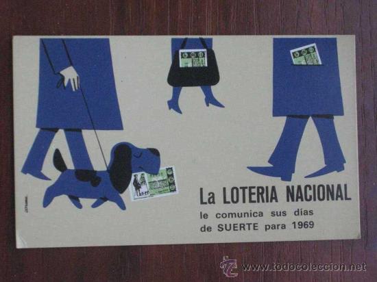 Collezionismo Calendari: CALENDARIO LOTERIA NACIONAL A&Ntilde;O 1969